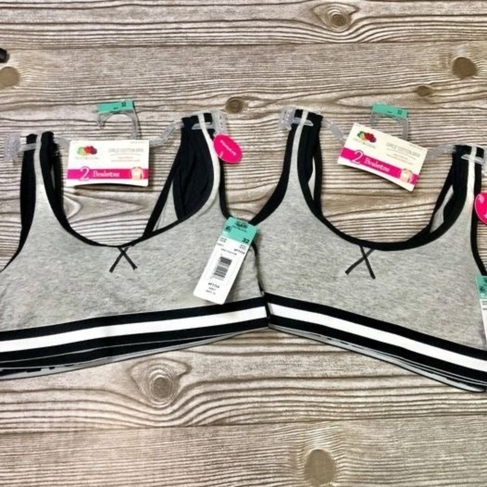 Girls M(7-8) Sports Bra bralette 4-pack.  J19 - Picture 4 of 8